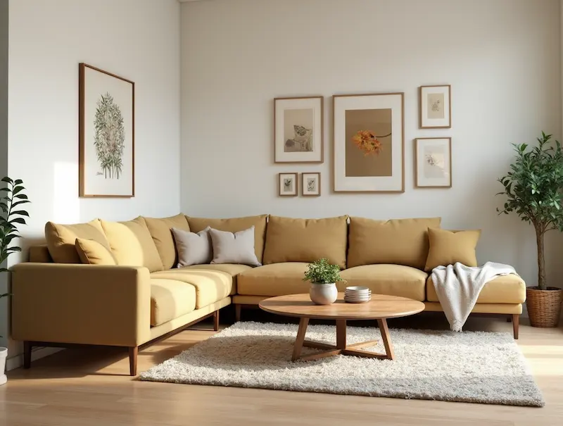 . L-Shaped Modular Sofa