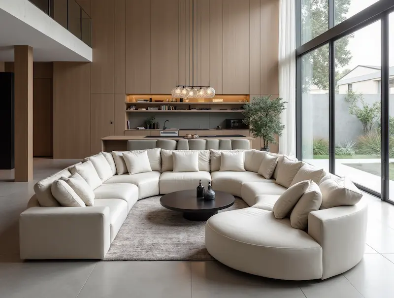 U-Shaped Modular Sofa 1
