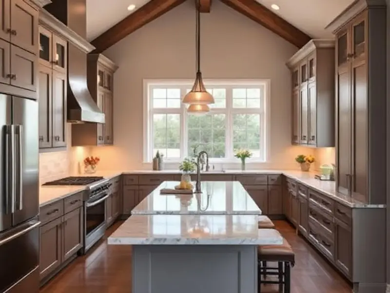Compact High Ranch Plan with Peninsula Seating
