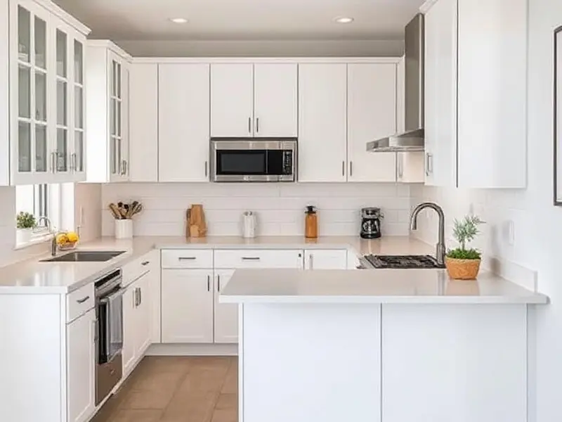 Split Foyer Open Kitchen with Wraparound Counters