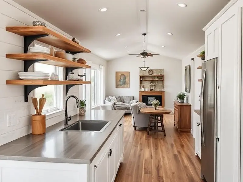 Double Wide Remodel with Shelving Focus