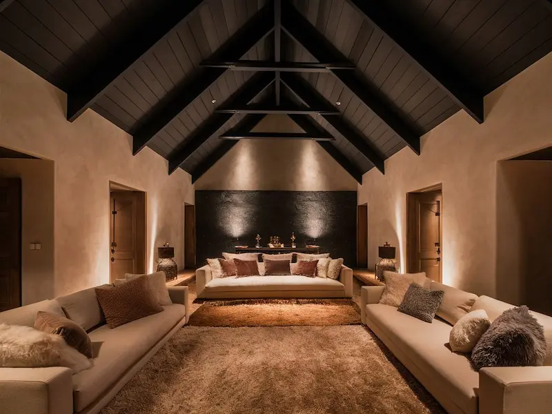 Vaulted Ceilings with Moody Contrast 4