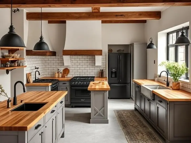 Open Kitchen Remodel for Double Wide with Rustic Charm