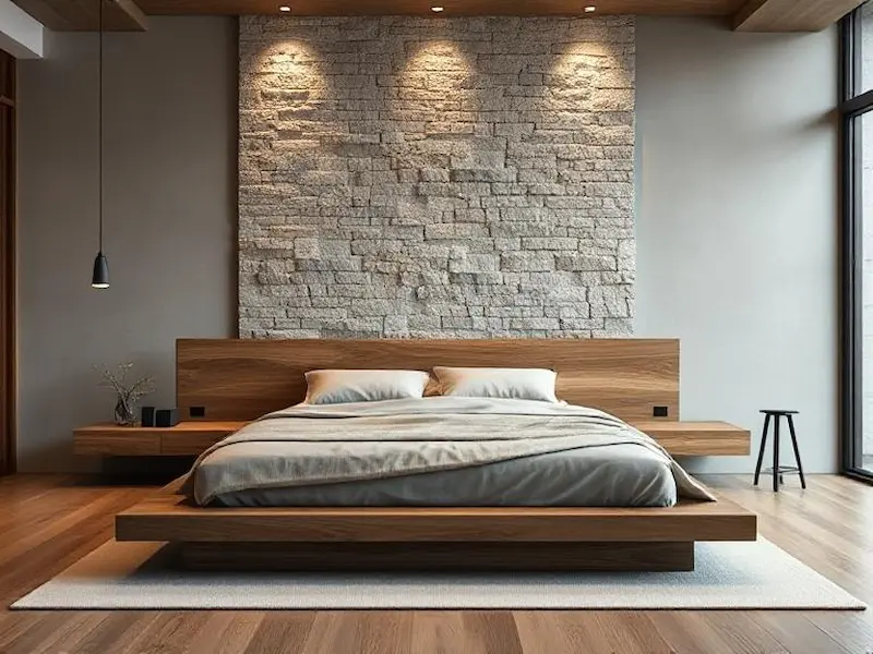 Contemporary Wood & Stone