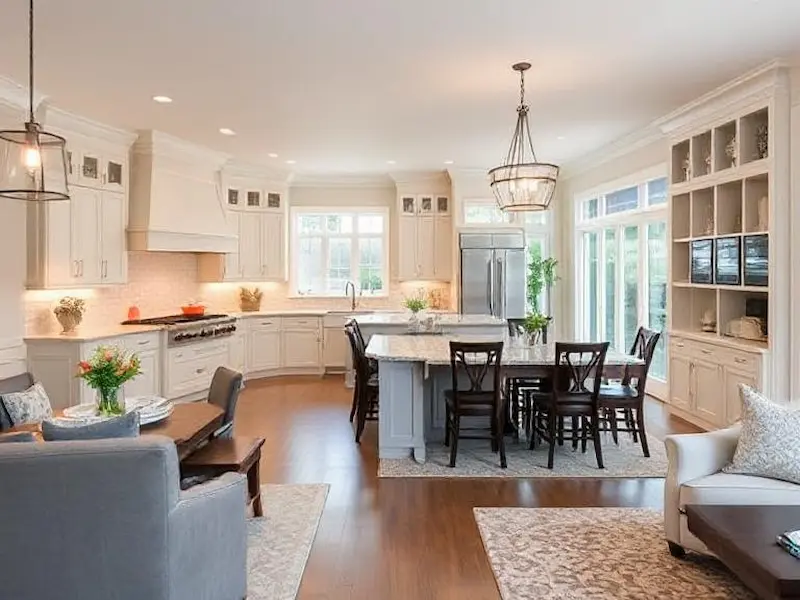Closed Kitchen Transformation into Great Room