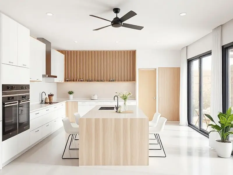 Modern Simplicity: A Fusion of Kitchen and Dining