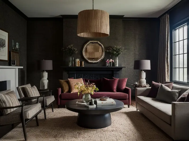 Textured Wallcovering for Drama