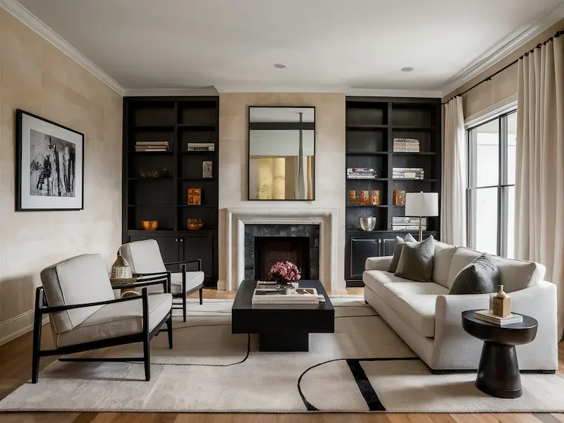 Light Walls with Dark Accents 2