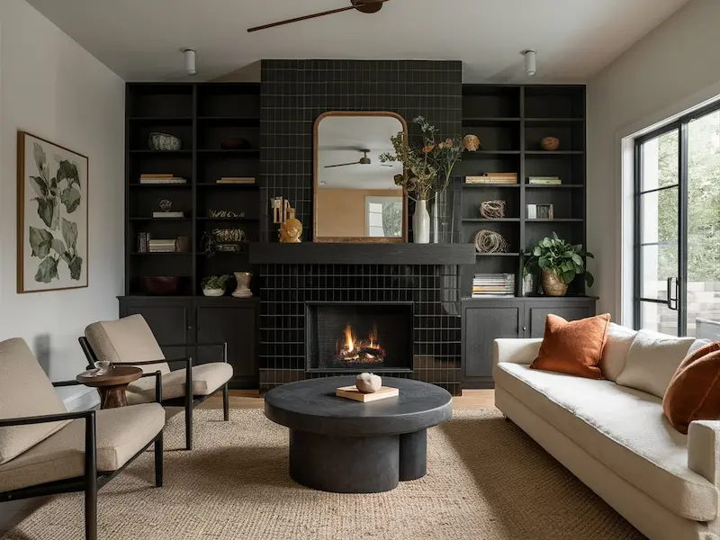 Fireplace as the Moody Focal Point 2