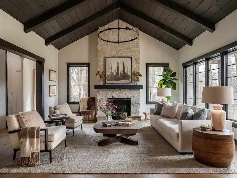 Vaulted Ceilings with Moody Contrast 2
