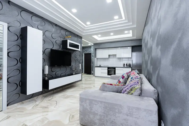 Accent Wall with Bold Paint Colors