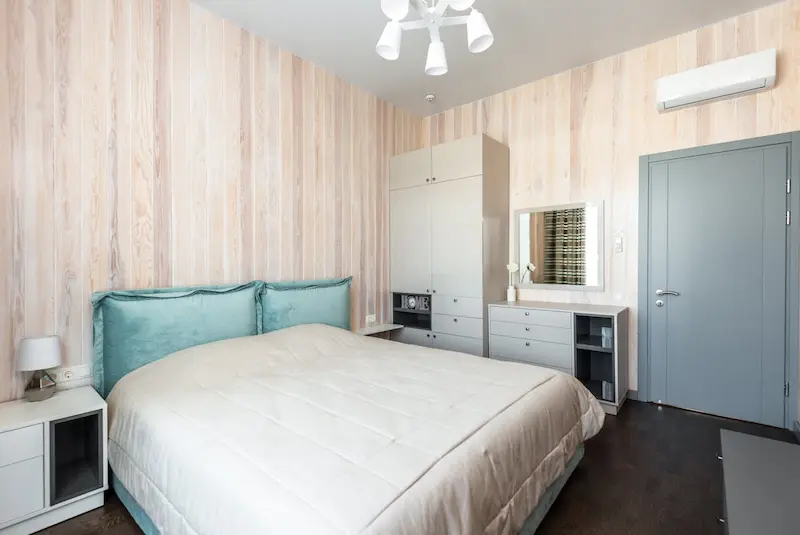 Textured Wallpaper for an Elegant Bedroom Feel